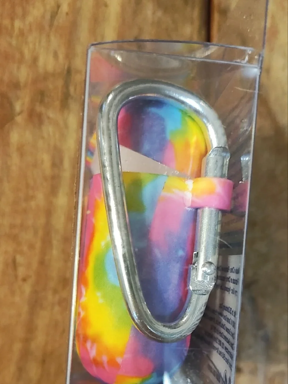 Claire's Tie-Dye Rainbow Pink Silicone AirPods Case Cover